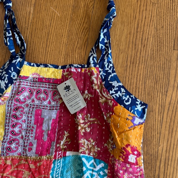 Kantha patchwork dress NWT - Picture 1 of 4